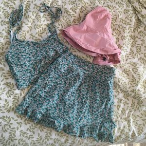 LimeRicki high waist swimsuit set